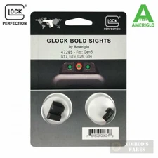 AmeriGlo Glock BOLD Night Sights GEN 5 G17 G19 G26 G34 47285  FAST SHIP