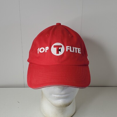 Top Flite Strata Golf Strapback Dad Hat Baseball Cap Embroidered Logo Golfing