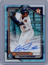 2024 Bowman Chrome - Prospect Autographs #CPA-WL Waner Luciano (AU, RC) 73/150