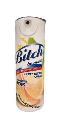 Bitch Be Gone Spray Can 20oz  Insulated Stainless Skinny Sublimation Tumbler