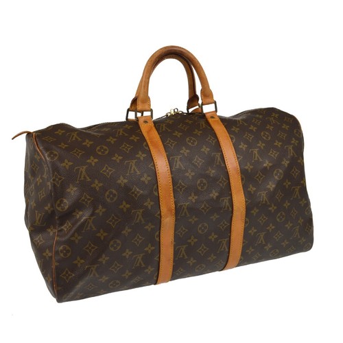 LOUIS VUITTON KEEPALL 50 TRAVEL HANDBAG MONOGRAM M41426 VI862 XX31392 - Picture 2 of 9