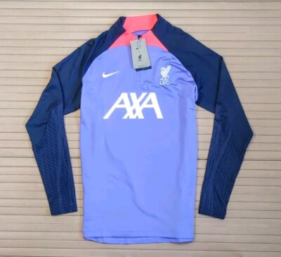 Nike Liverpool F.C Dri-Fit Strike Drill Top 1/2 Sport Zip Top Herren XL Lila Neu