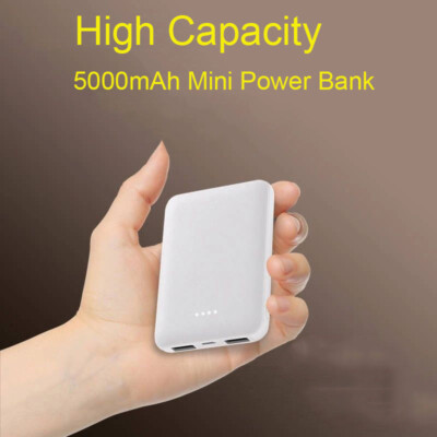 Mini Power Bank 2USB Output 5000mAh for Phone Portable Charger Travel Must Haves