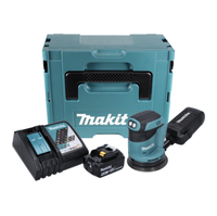 Makita Dbo 180 RT1J Akku Exzenterschleifer 18 V 125 Mm + 1X Akku 5,0 Ah + Lader