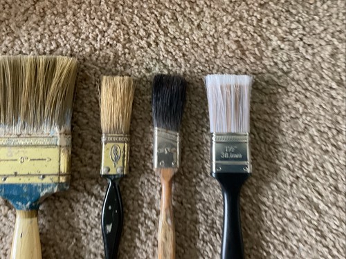 Vintage Paint Brush Lot of 4 Horsehair Wooster Golden Tapered Tynex - Picture 8 of 10