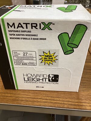 200 Matrix Howard Light hearing PPE.NNR-27, No roll earplug MTX 1 GR
