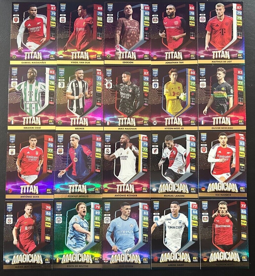 Panini Fifa 365 2025 Adrenalyn XL POWER Titan Magician Dominator