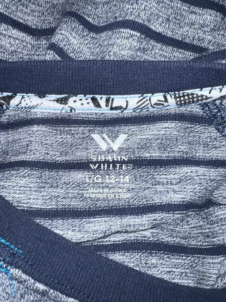 Shaun длинным рукавом трикотажа полоски синий и серый, большой 12/14 - Изображение 4 из 4