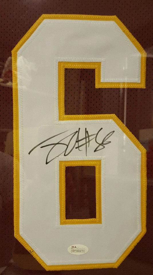 JORDAN REED WASHINGTON REDSKINS AUTOGRAPHED JERSEY FRAMED JSA COA - Image 3 of 4