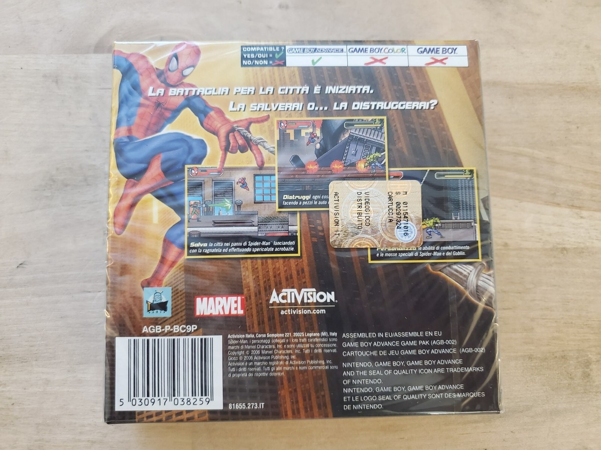 NEW SEALED* Spiderman Battle for New York Game Boy Advance Marvel