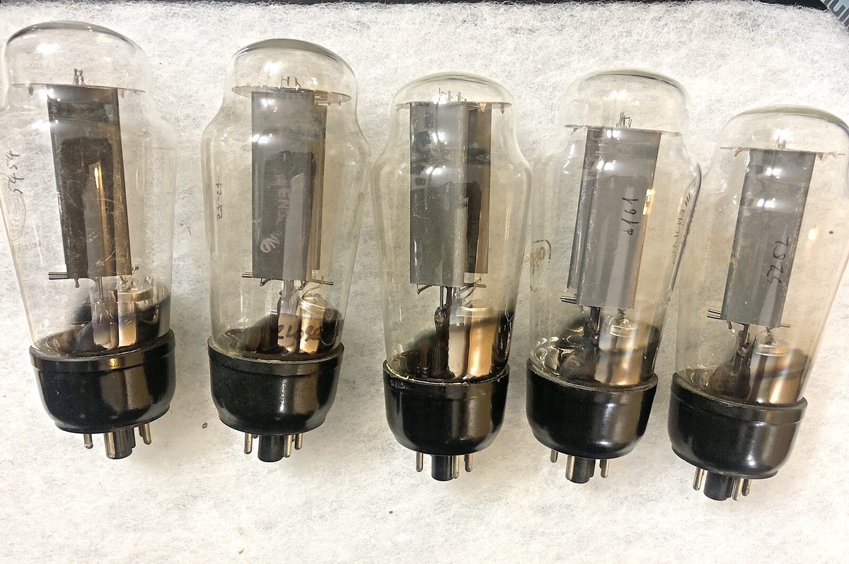 GEC U52 5U4G Black Plate Black Base Cup Getter Excellent Testing