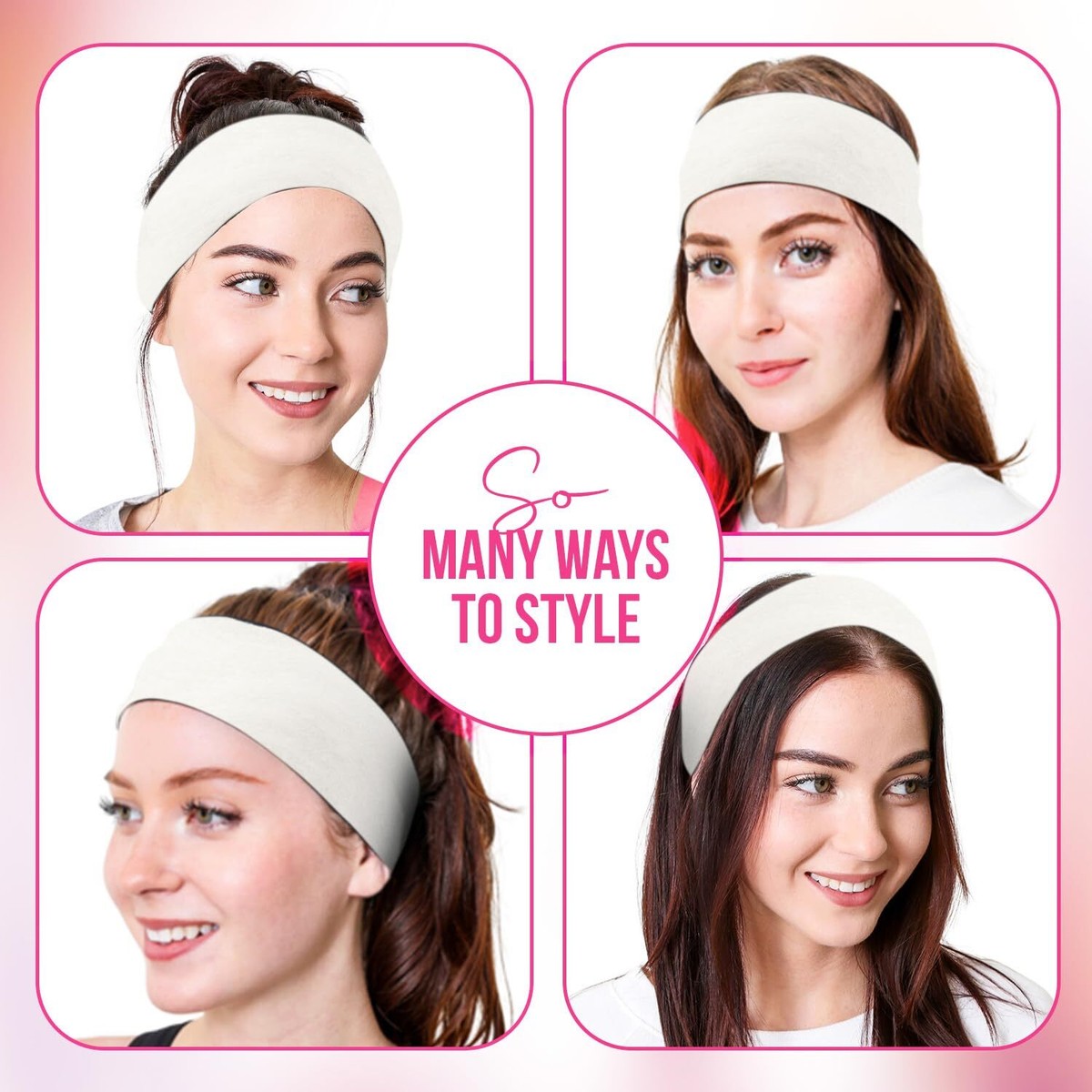 Headbands for Women Stretch Fashion Head Bands 10 Pack Non  display picture 1