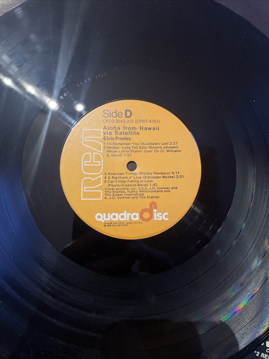 Elvis Aloha From Hawaii Quadra Disc RCA CPD2-2642- 1st Press Elvis Aloha From Hawaii Quadra Disc RCA CPD2-2642- 1st Press