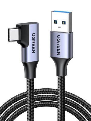 UGREEN USB C LADEKABEL WINKEL 90 GRAD USB AUF USB C KABEL USB TYP C KABEL (0.5m)