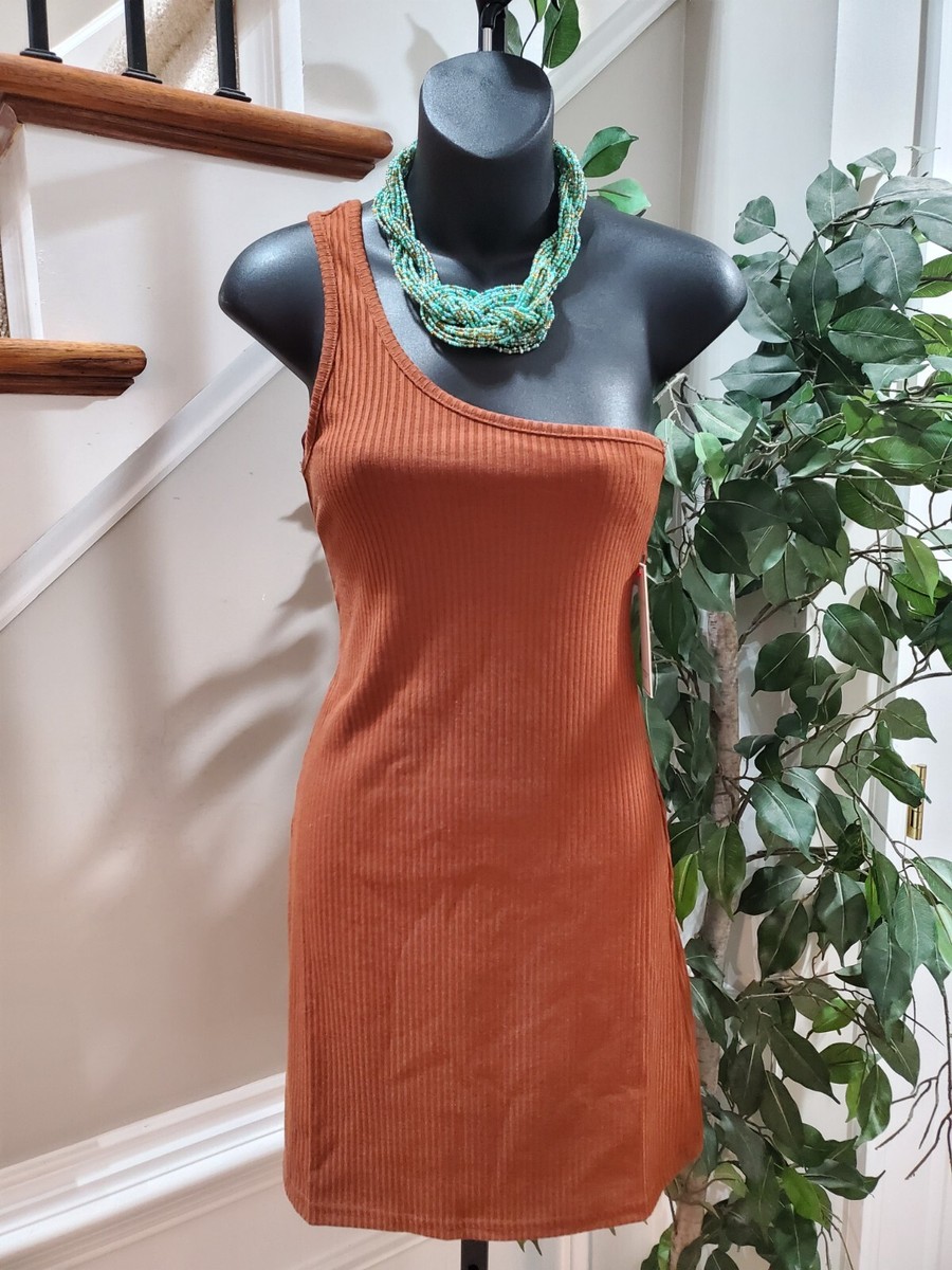 rust one shoulder dress Land Of Beauty One Shoulder Maxi Dress Rust