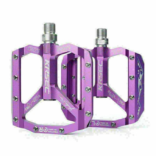 Aluminum MTB Mountain Road XC Bike Bearings Pedals flat Bicycle Pedal 342g - Picture 19 of 20