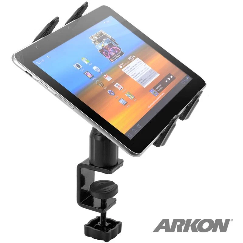 Arkon Heavy-Duty Clamp Universal Desk Cart Tablet Mount For Apple iPad Pro / Air - Image 2 of 4