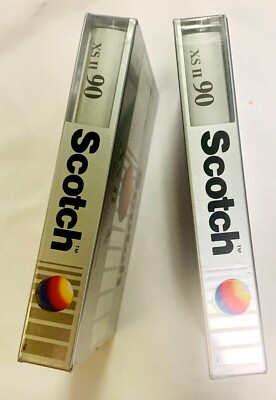 Scotch XS II 90 High Bias 70µs CrO2 Silver Cassette Tapes