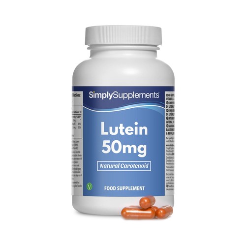 Complément Lutéine 50mg – 180 Gélules – SimplySupplements – Pour La Santé Des Yeux