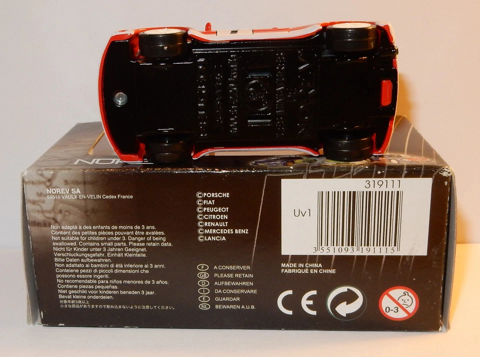 NOREV 3 Inches 1/54 Peugeot 206 WRC #1 Clarion Total Rally 300 HP 220 KM/H Box1 - Image 3 of 3