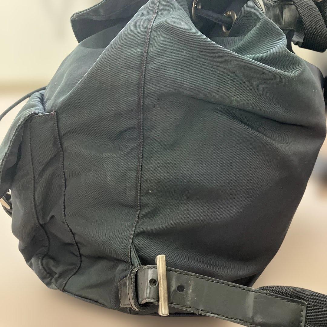 PRADA Nylon Backpack Triangular Logo Small Daypac… - image 2