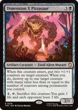 Dimension X Pizzasaur Light Play, English Magic the Gathering MTG Teenage Mutant