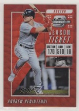 2019 Chronicles Contenders Optic Ruby Wave Prizm /199 Andrew Benintendi #14 2r8