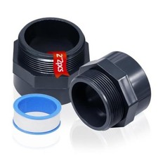 2PCS 2" Male Thread Grey Pvc Fittings 2 Way PVC Pipe Connector For 2 inch 2pcs