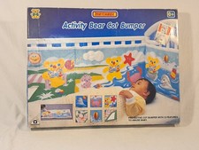 Retro Matchbox Activty Bear quilted bumper Boxed 1991