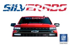 Chevy Silverado American Flag Windshield Banner Decal 2015-2026 Gm Licensed