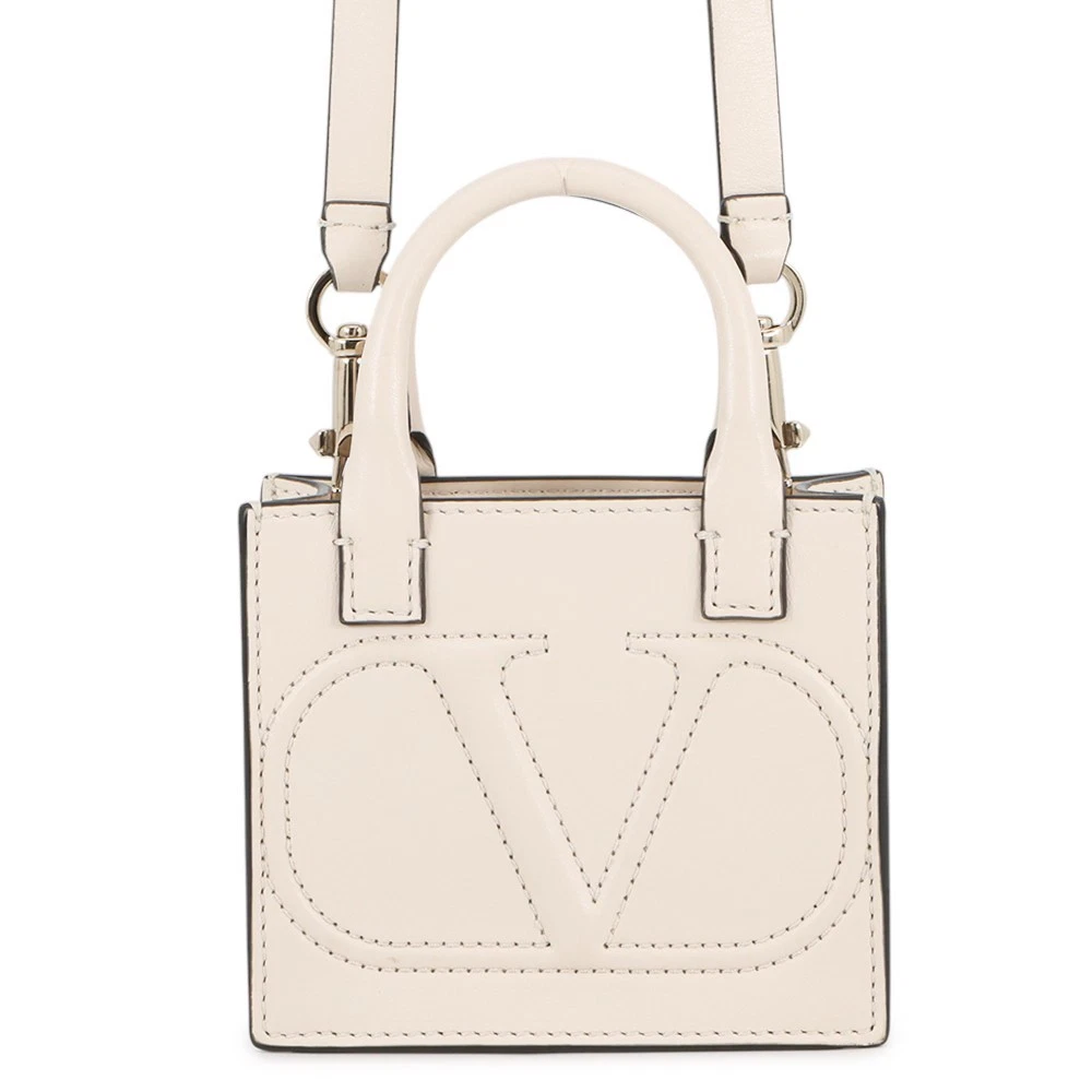 Valentino — Valentino Garavani V Logo Walk 2WAY Bag Size Mini Leather Ivory 1W5P0U56