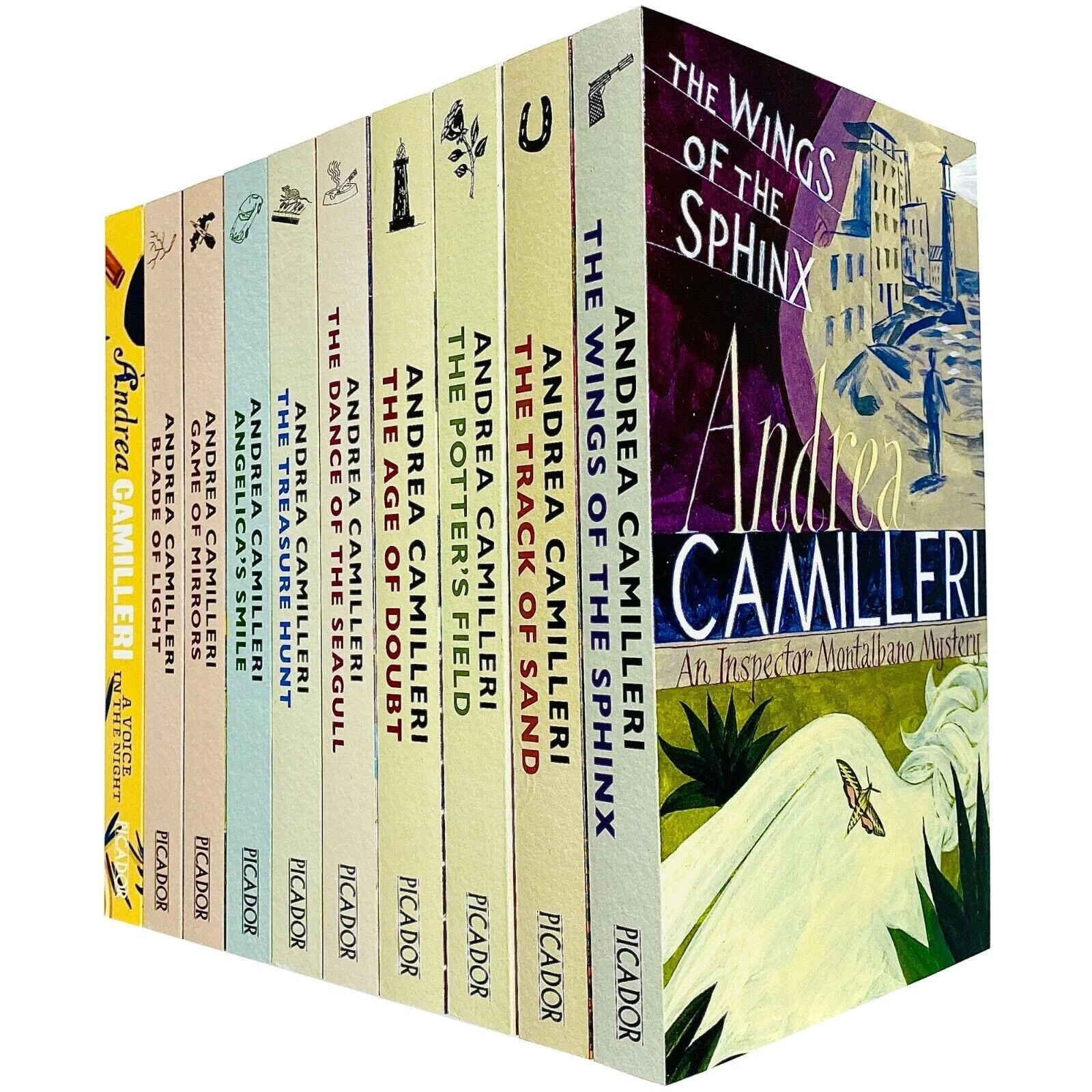Andrea Camilleri An Inspector Montalbano Mystery (Book 11-18) 8 Books Set NEW