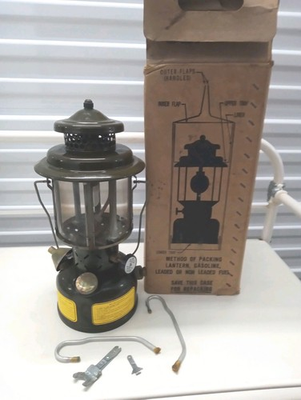 #ad #ad Coleman Gasoline Military Lantern With Boxamp;Parts NEW With Box $285.00