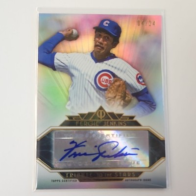 Topps 2014 Tribute Fergie Jenkins #TSA-FJ1 Chicago Cubs Autograph /24 MLB