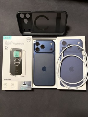 Original Apple iPhone 17 Pro Max 256GB Deep Blue Smartphone 100% Battery OVP