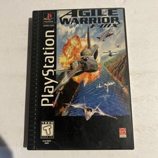 Agile Warrior F-111X (Sony PlayStation 1, 1996) Long box amazing shape CIB