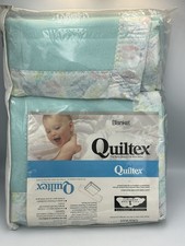 Vintage Quiltex Crib Blanket Baby Blanket Animals Elephant Lion New In Package 