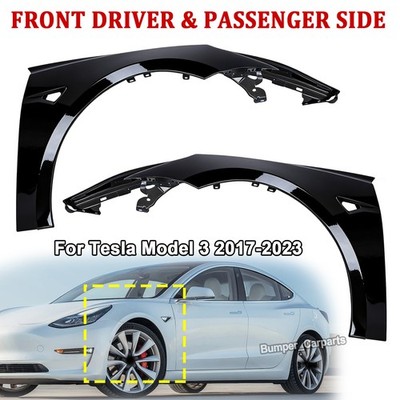Front Left & Right Fenders For 2023 2022 2021 2020 2019 2018 2017 Tesla Model 3
