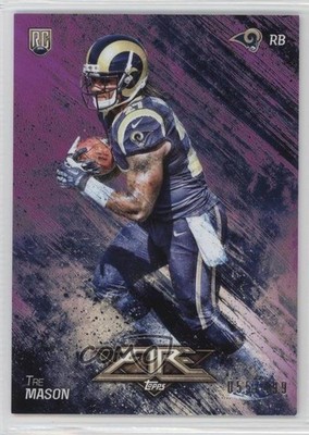 2014 Topps Fire Rookie Purple 55/499 Tre Mason #152 Rookie RC 4ta