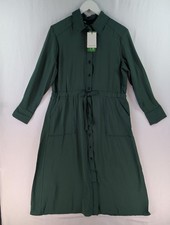 Nobody's Child Mia Midi Shirt Dress - Size 8 - Green BNWT