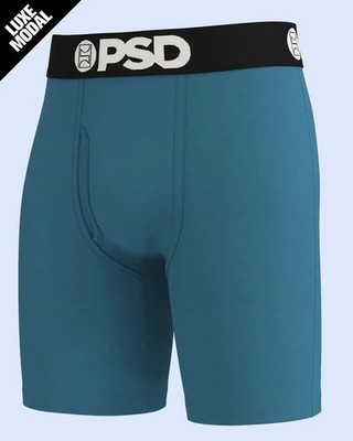 PSD Luxe Modal 7'' Boxershorts - Teal Solid, Soft Atmungsaktiv Comfort Fit