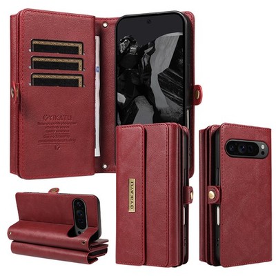 For Google 10 9 Pro 9A 8A Multi Card Slot With Shoulder Strap Wallet Phone Case
