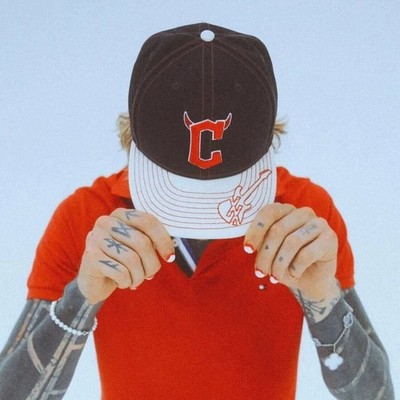 New Era Machine Gun Kelly Cleveland Indians Guardians Hat MGK Size 7 5/8 Fitted