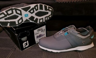 FootJoy Pro|SL Golf Sneaker US 10.5 M Gray Lace-Up Rubber Cleats