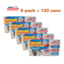 5 Pack, Purina® Friskies® Ocean Favorites Adult Cat Wet Food - 24 CT, 132 OZ 1.75 per gallon