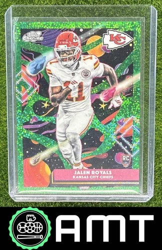 Jalen Royals RC 2025 Topps Cosmic Chrome /75 Green Space Dust Refractor Chiefs