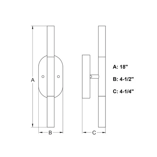 Vaxcel Lighting W0488 5"W LED Vanity Light - Brass - Picture 4 of 6