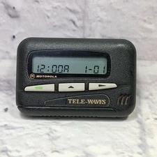 Motorola Tele-Waves A05HNB5961AA Black Alphanumeric Beeper Pager Vintage Telecom