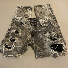 Southpole Jeans Boys 16 Acid Wash Grunge Distressed Denim Read DESCRIPT Thrashed