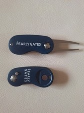 (New) PEARLY GATES Green Fork Marker (2 pieces ) Navy